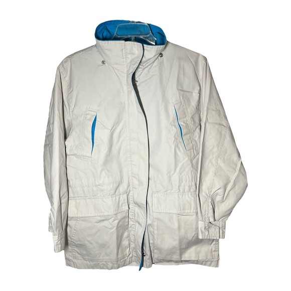 Pacific Trail Blue/Tan Poly Blend W/ Zipper & Snap Closure Women’s Size Large - Picture 4 of 4